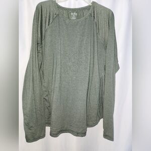 Tek Gear Olive Long Sleeve Tee Size XXL #activewear #workout #lightweight